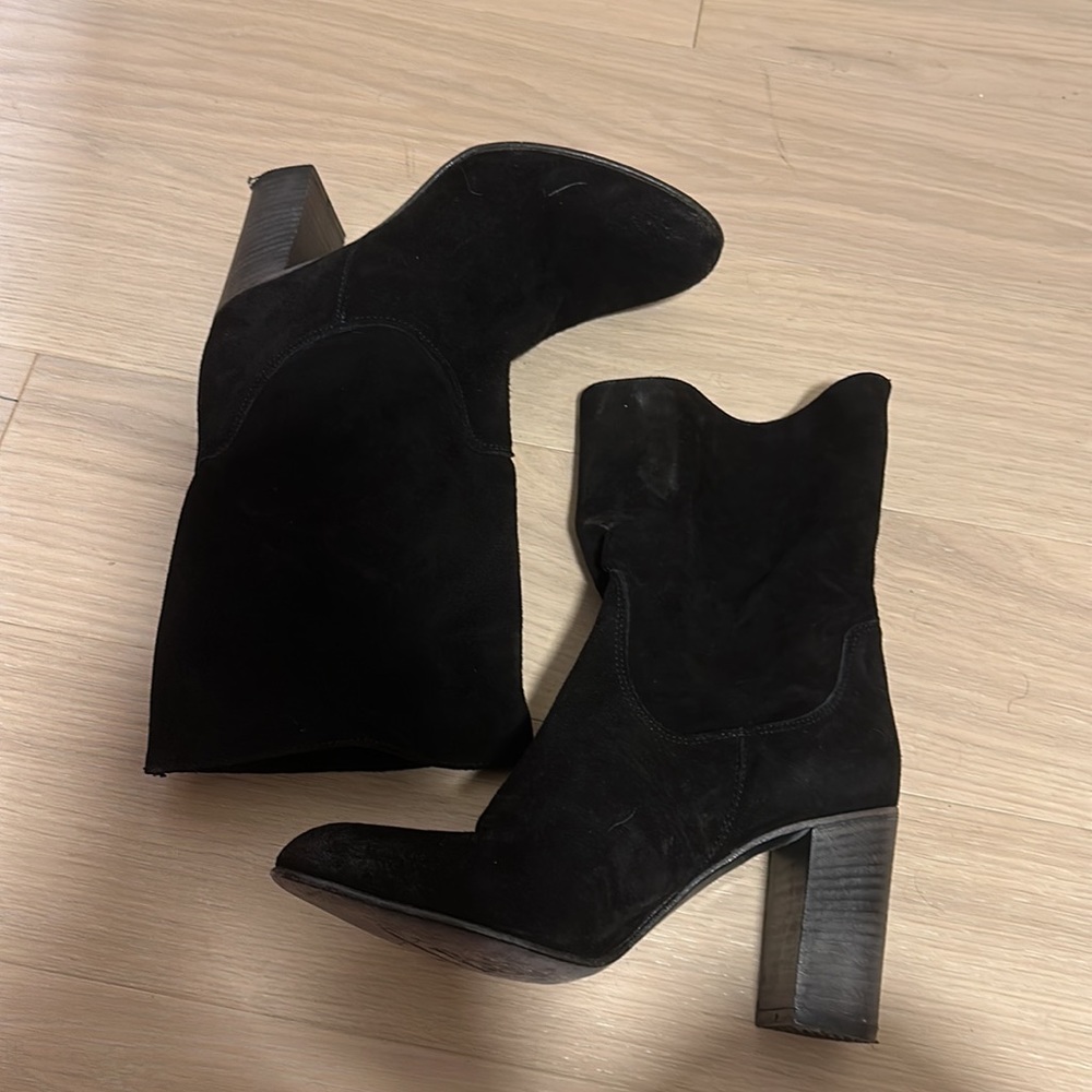 Free People Black Dakota Slouch Boot